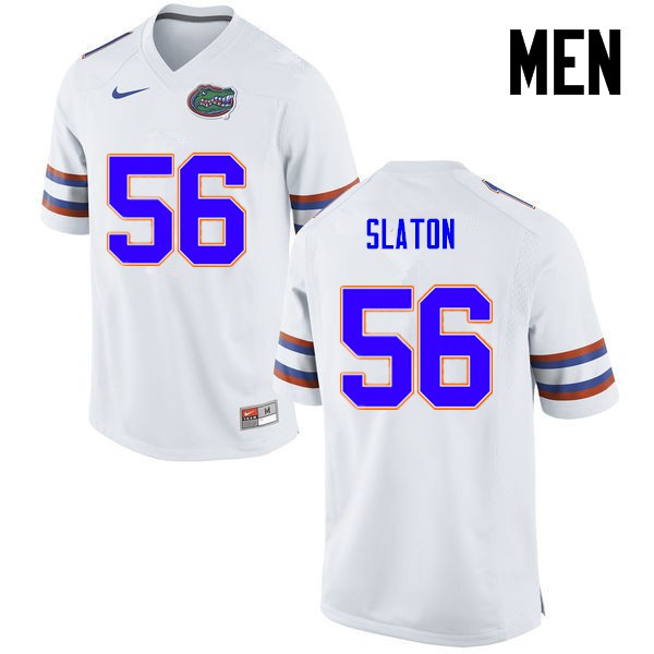 Florida Gators Men #56 Tedarrell Slaton College Football White